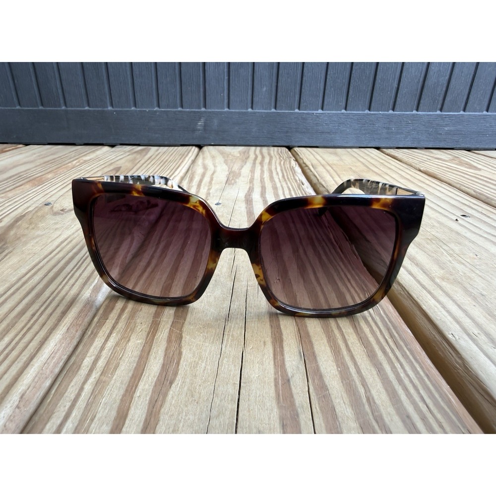Vintage Y2K Reverb Tortoise Shell Sunglasses Oversized Cat Eye Square Lens